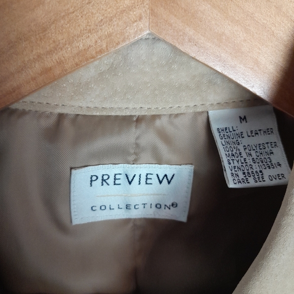 Preview Collection Leather Tan Jacket - Picture 5 of 12